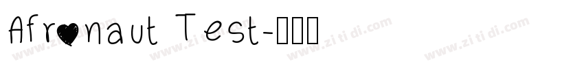 Afronaut Test字体转换